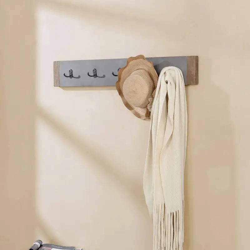 40" 5 Hooks Hat Rack and Coat Hook