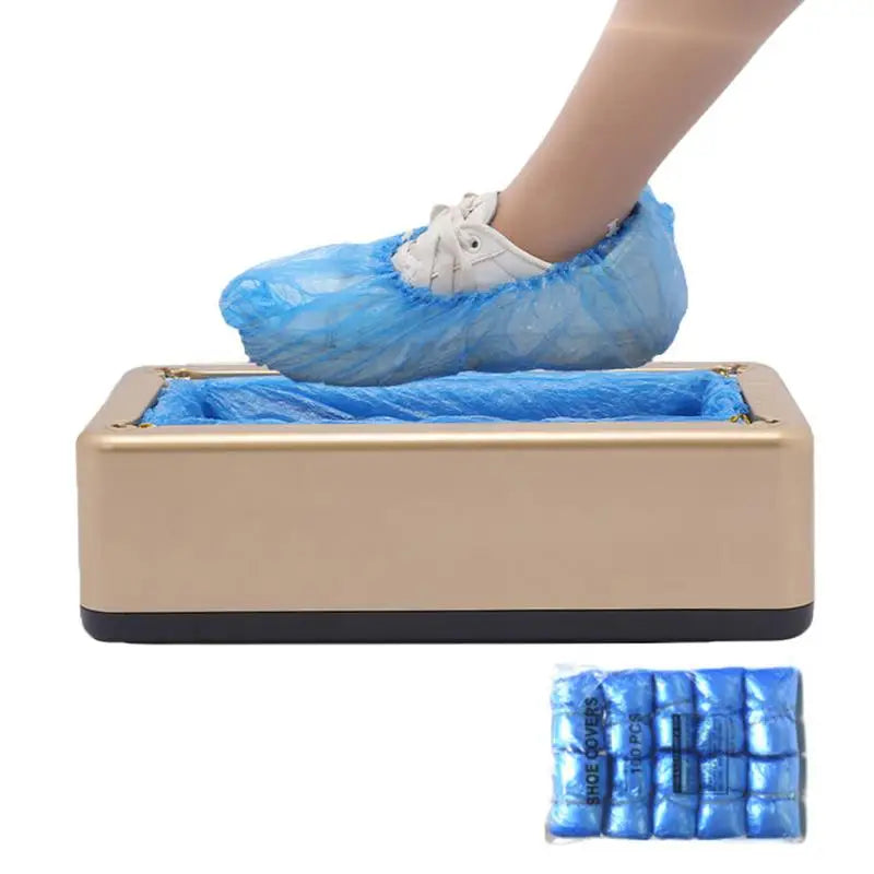 Automatic Disposable Shoe Cover Waterproof Overshoes Dispenser Portable