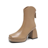 High Heels Short Boots Women Fashion Shoes Autumn