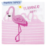 Flamingo Tableware for Birthday Decoration,Knife,Fork and Spoon,Dinner Set,Disposable
