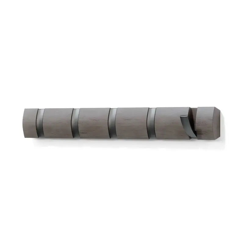 Stylish Gray 5 Hooks Flip Wall Mounted Coat