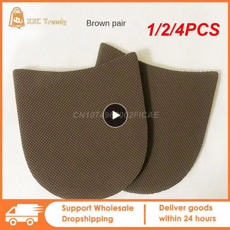 124PCS Rubber Glue on Heels Grip Pads Shoe
