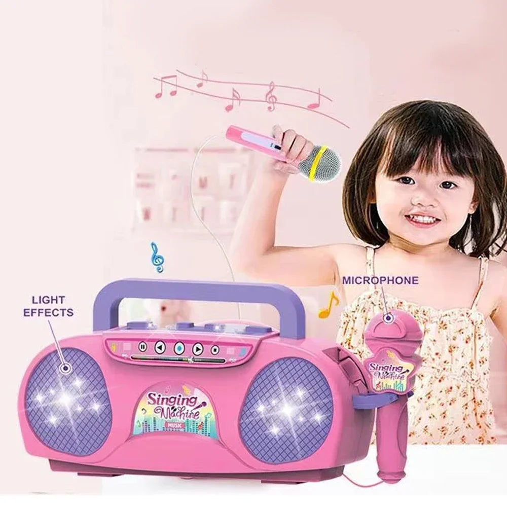 Kids Microphone Karaoke Machine Music Instrument Toys with