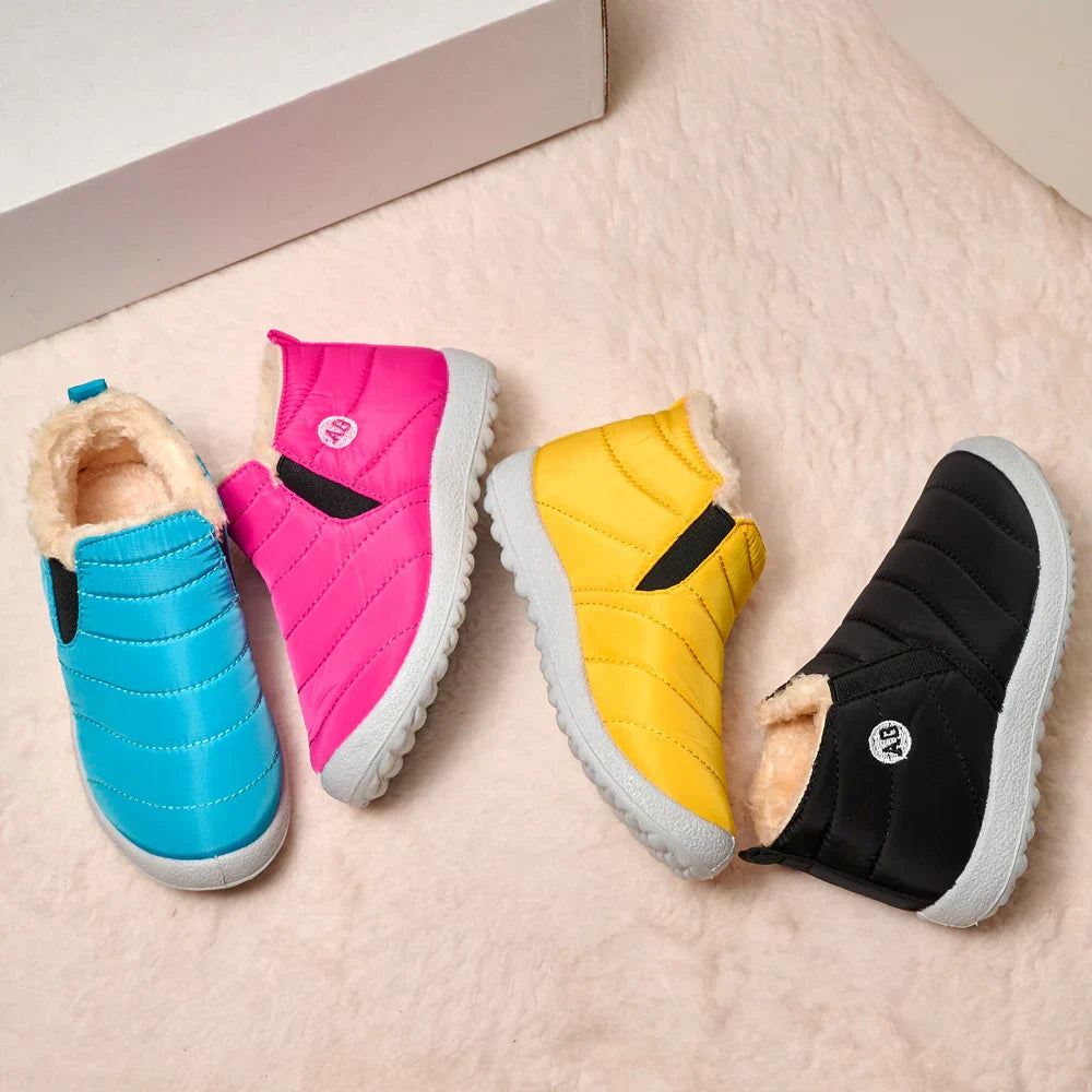 Winter Children's Boots Plush Non-Slip Cotton Shoes Waterproof