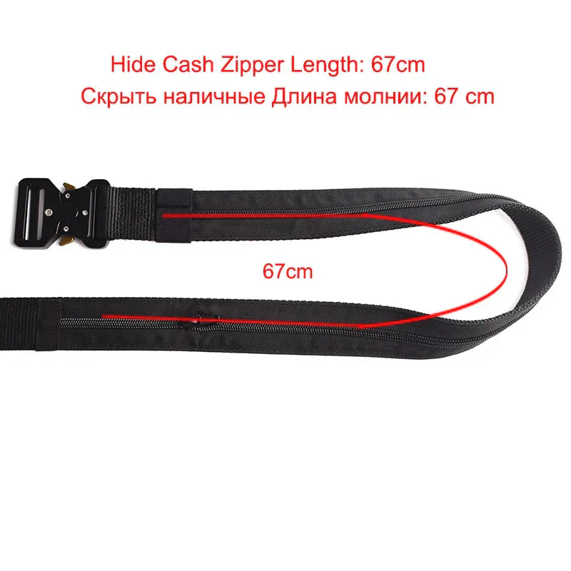 Travel Outdoors Hidden Cash Anti Theft Belt Waist