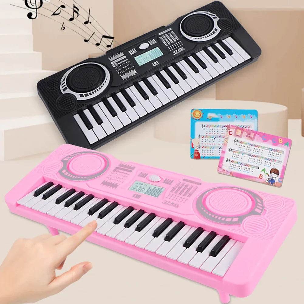 37-key Children's Electronic Piano Keyboard Portable Educational Toy