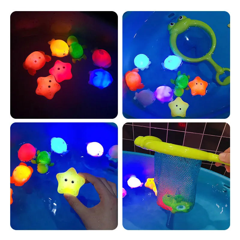 Children's bath toys Induction water play light-up animal