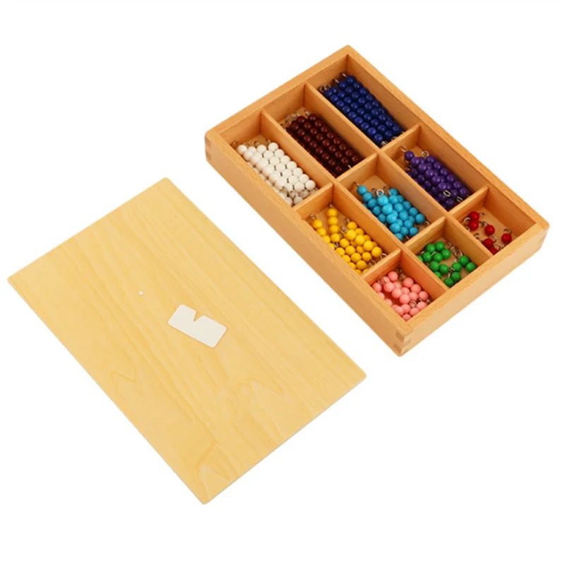 Montessori Mathematics Material 1-9 Beads Bar in Wooden