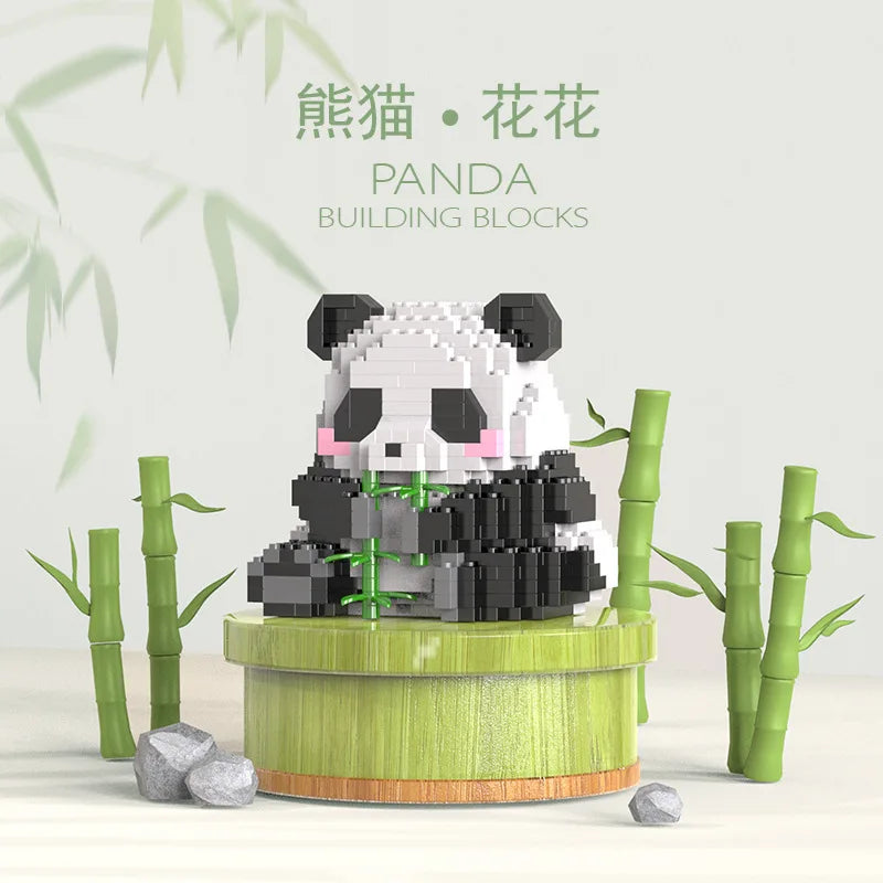 Mini 3D Animal Huahua Panda Building Blocks Model