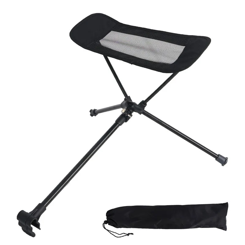 Outdoor Folding Chair Footstool Portable Recliner Lazy Foot