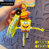 SpongeBob SquarePants Anime Figures Keychain Sandy Patrick Star