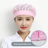 Black Adjustable Food Service Net Hat Kitchen Work