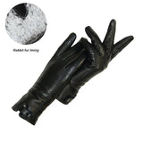 New Women's Gloves Genuine Leather Winter Warm Fluff