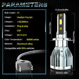 CHUSYYRAY 2PCS Car lights H7 H4 9005 9006 9007 9008 Super Bright LED Headlights High Low Beam Fog Light Bulb White 6000K