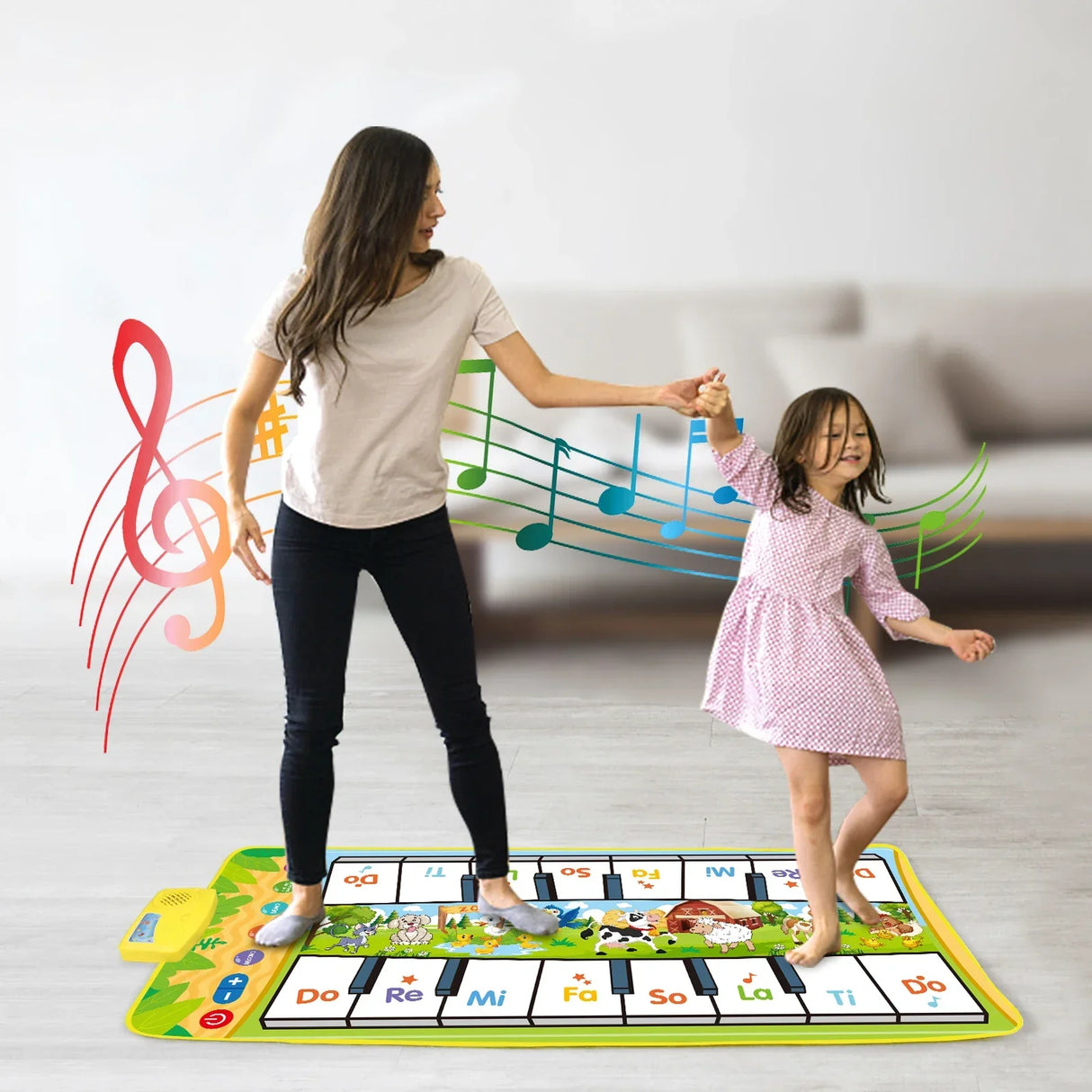 Kids Musical Piano Mat Duet Keyboard Play Mat