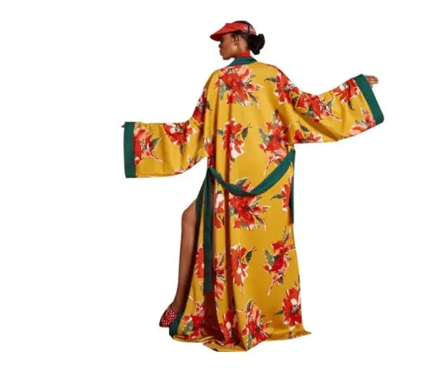 Japanese Kimono Traditional Woman Long Kimono Cardigan Cosplay