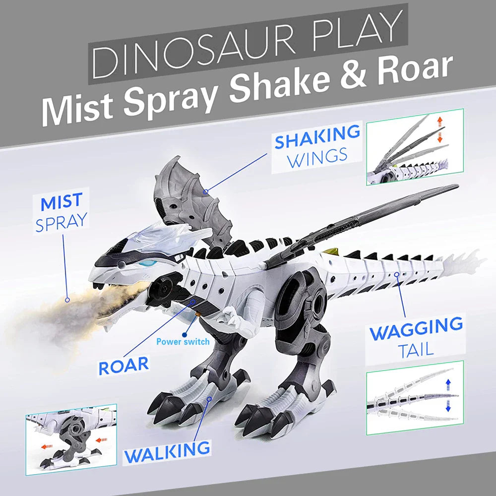 Big Size 47cm Electronic Walking Dinosaur Roaring Flashing