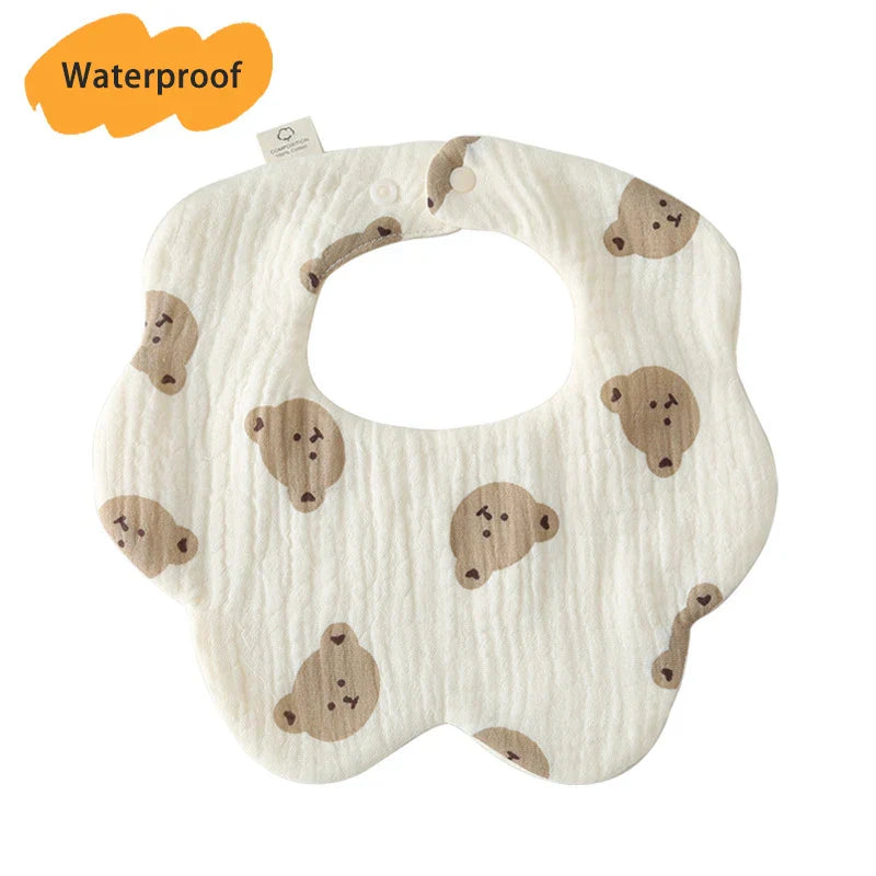 New Thickened 7 Layers Cotton Waterproof Baby Bibs