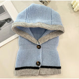 Balaclava Beanie Cap Winter One Piece Scarf Knit