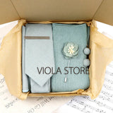 Viola Design 5PCS Gift Box Solid Cotton Sock