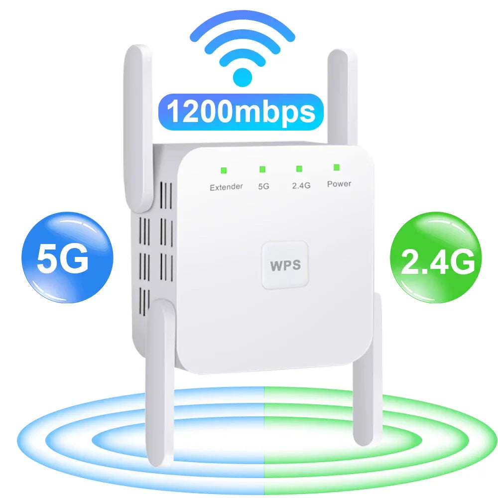 5G WiFi Repeater Wifi Amplifier Signal Wifi Extender