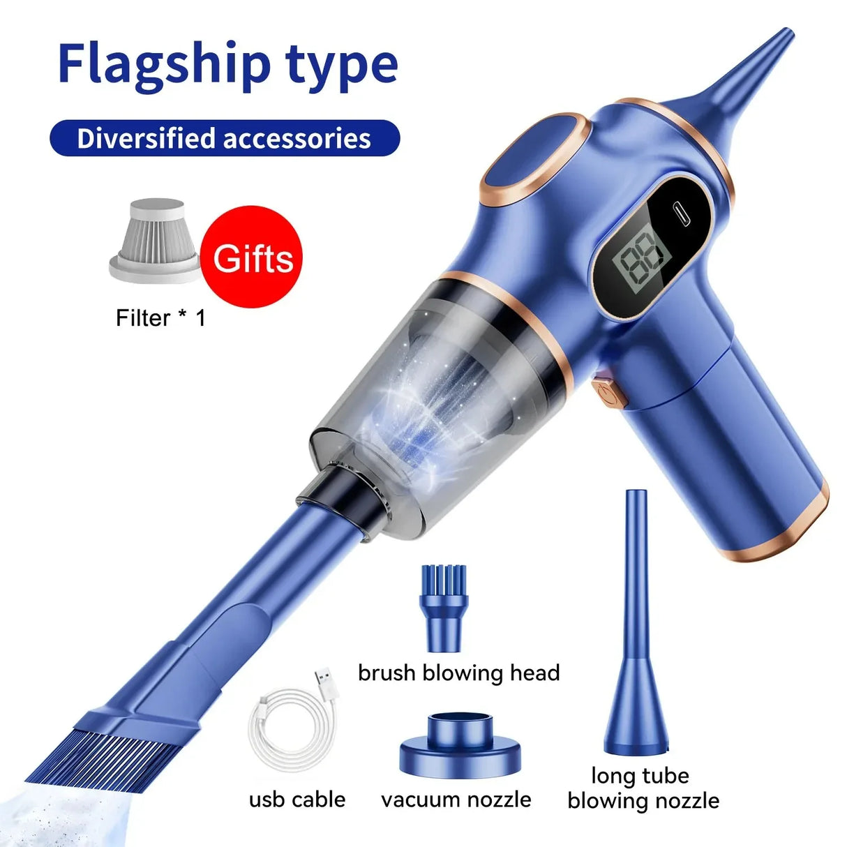 Wireless Handheld Vacuum Cleaner 120W Powerful Electric Portable
