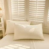 Seersucker Bedding Set Duvet Cover Flat Sheets Pillowcase