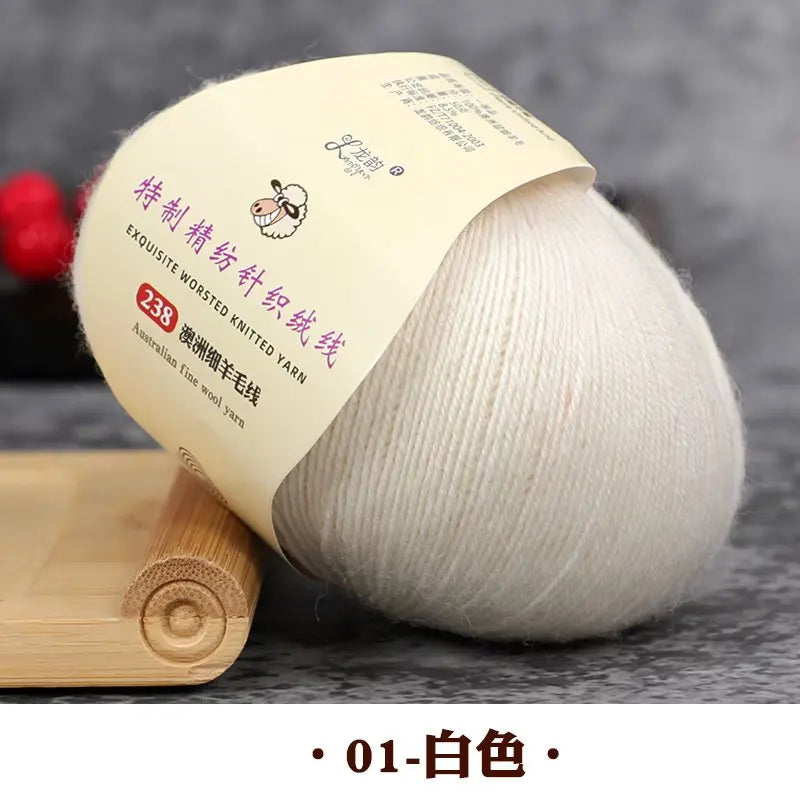 50g 100% Merino Wool Yarn Thin Yarn Soft