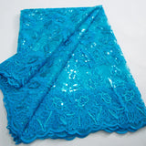 French Tulle Lace Fabric 2024 High Qulity African