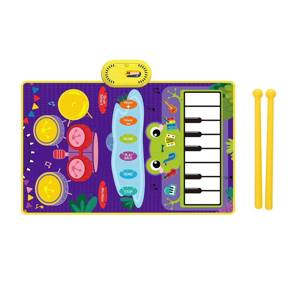 2 In 1 Baby Musical Instrument Piano Keyboard