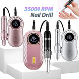 35000RPM Nail Drill Machine Rechargeable Nail File Nails