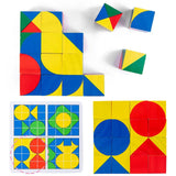 New 3D Montessori Geometry Puzzles Building Block Face