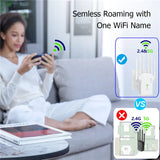 WiFi Repeater 1200Mbps Dual Band Wireless Amplifier 2.4G