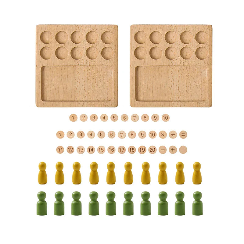 Montessori Counting Board for Girls Boy Tracing Board