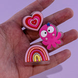 1pcs LED Shoe Charms Luminous Shoe Decorations Pins