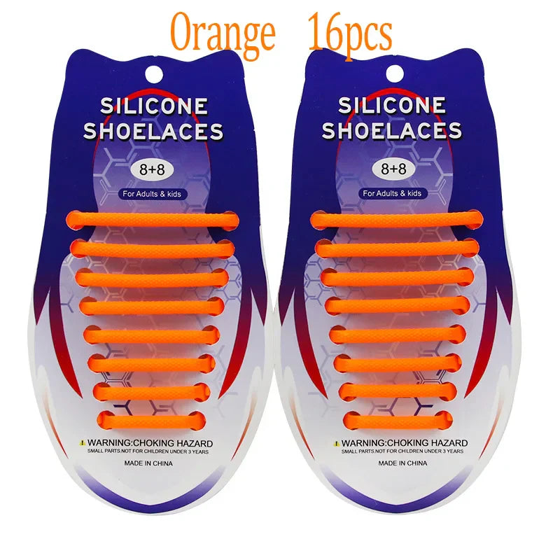 Elastic Oval Thicken Waterproof Silicone Shoelaces Hammer Laces