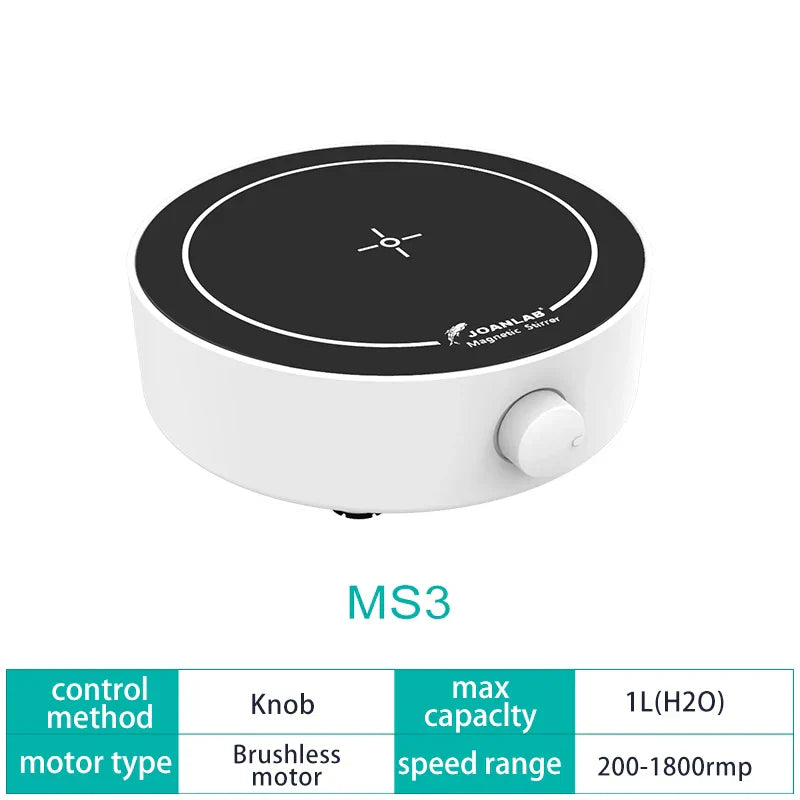 JOANLAB Mini Magnetic Stirrer Laboratory Liquid Mixer Magnetic