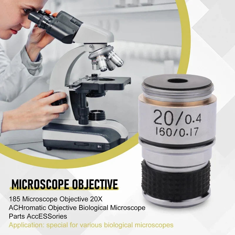 185 Microscope Objective 20X Achromatic Objective Biological Microscope