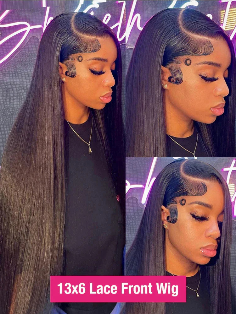 Transparent 13x4 13x6 HD Straight Lace Front Human