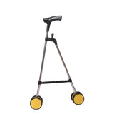 Elderly crutches with wheels Mobile folding crutches shopping