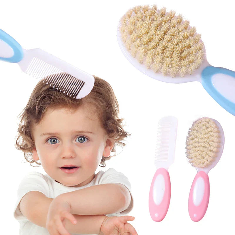 2pcs/let Baby Care Comb Set Anti-scratch Girl Hairbrush