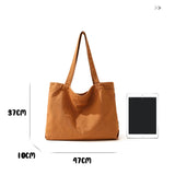 Women Canvas Shopping Bag Large Capacity Eco Handbag Reusable Harajuku Commuter Bags Simple Tote Bag Foldable Shoulder Bag 2024