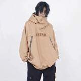 Japanese Streetwear Letter Embroidered Ninja Hoodies For Men