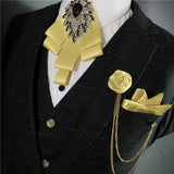 Men's Bow Tie Corsage Pocket Towel Sets British