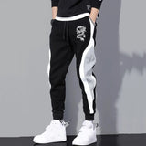 New Men Casual Drawstring dragon print Pants Jogger