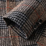 New Autumn Men Plaid Blazers Suits Jackets Male