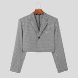 INCERUN Tops 2023 Korean Style Handsome New Mens