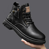 Men's Biker Boot Winter Outdoor Motorcycle Retro Style