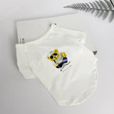 New Summer Dog Clothing Thin Breathable Handsome T-shirt