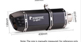 Slip on 51mm motorcycle exhaust system muffler modified